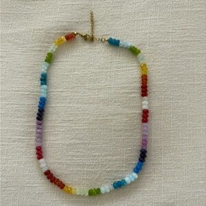 Rainbow gemstone Beaded Necklace